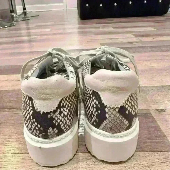 Size 38 1/2 Homers Artisan Python Snakeskin Platform Sneaker (Women) - Picture 4 of 5